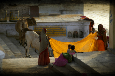 Un sari au soleil