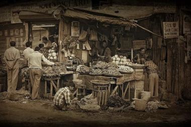 Le marché de Mumbaï